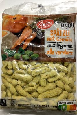 Spätzli aux légumes