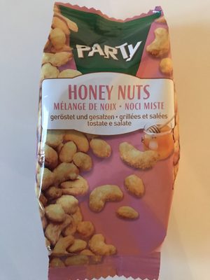 Honey Nuts Mélange de noix grillées et salées