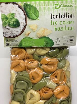 Tortellini tre colori basilico (tricolores au basilic)
