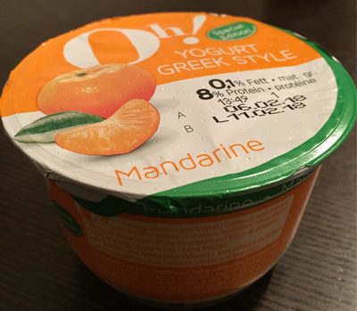 Oh! Yogurt Greek Style Mandarine