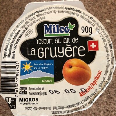 Yogourt au lait de la gruyere