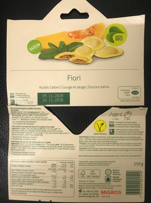 Fiori courge et sauge