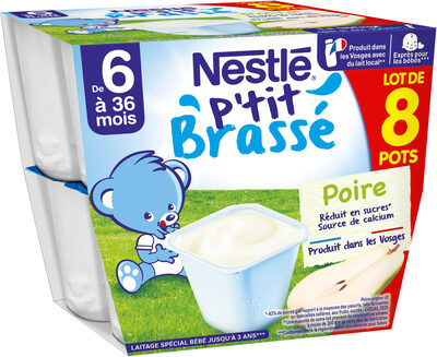 NESTLE P'tit Brassé Poire 8x100g