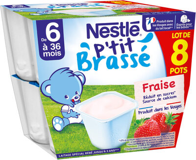 NESTLÉ P'tit Brassé Fraise 8x100g