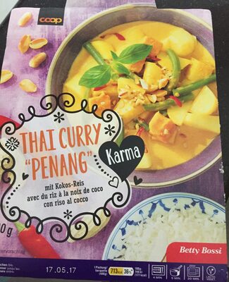 Thai Curry Penang avec du riz à la noix de coco