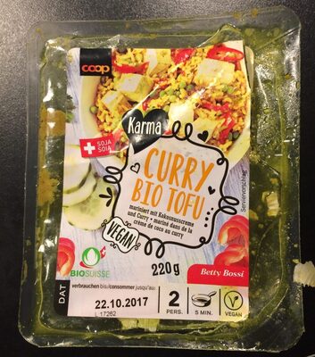 Curry Bio Tofu mariniert mit Kokosnusscreme