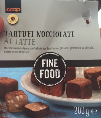 tartuffi nocciolati al latte