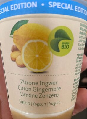 Yaourt Citron Gingembre