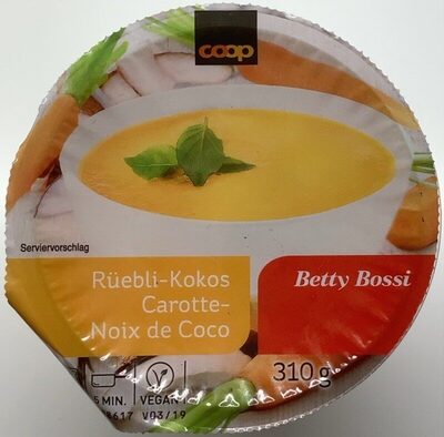 Soupe carotte-noix de coco