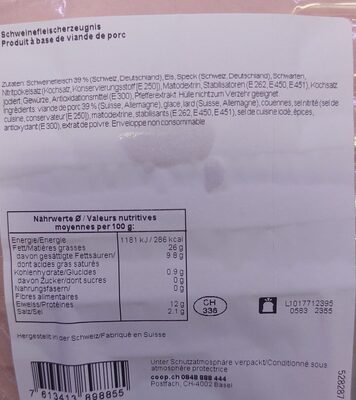 Saucisse de lyon