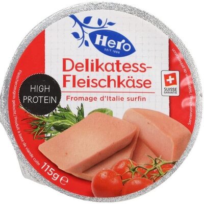 Delikatess-fleischkäse fleischerzeugnis gekocht