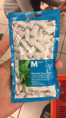 Gomme à mâcher : Menthol Extra Strong
