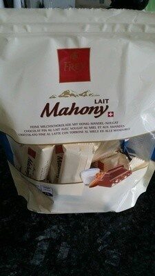 Mahony chocolat fin au lait avec nougat, miel, amandes