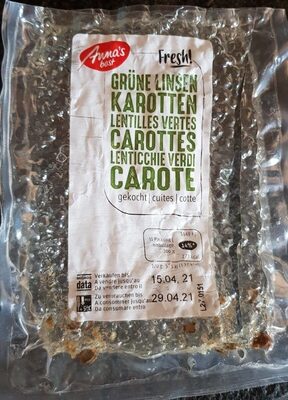 Lentilles vertes carottes