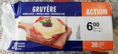 Gruyère fondu tranches