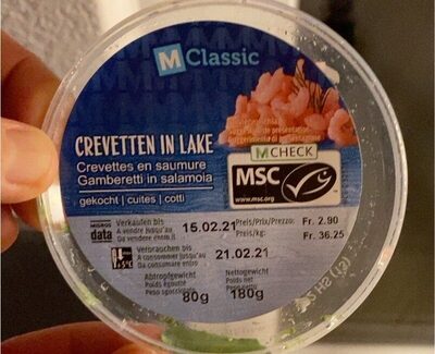 Crevette en saumure