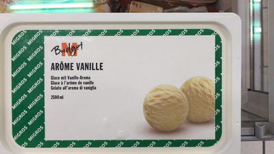 Glace a l'arome de vanille