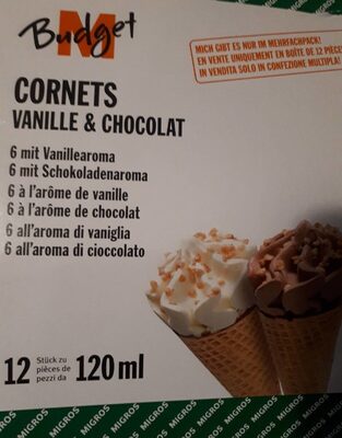 Cornets vanille & chocolat