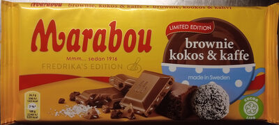 Marabou Brownie, kokos & kaffe Fredrika's Edition