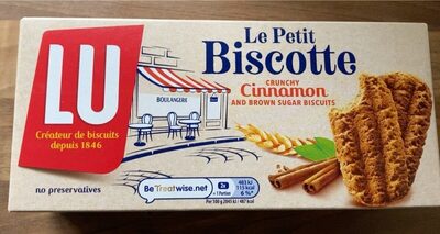Le petiy biscotte crunchy cinnamon and brown sugar biscuits