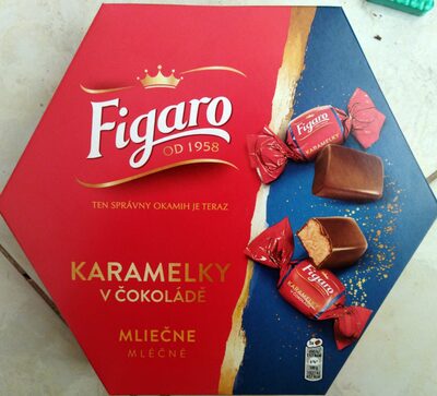 Karamelky v čokoládě mléčné