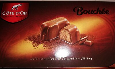 Cote d'or bouchees chocolate pieces milk praline