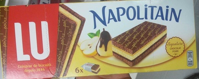 Napolitain - Gâteau fourrage au chocolat et à la poire
