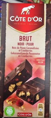 Brut Noir Noix de Pécan Caramélisées et Cranberries