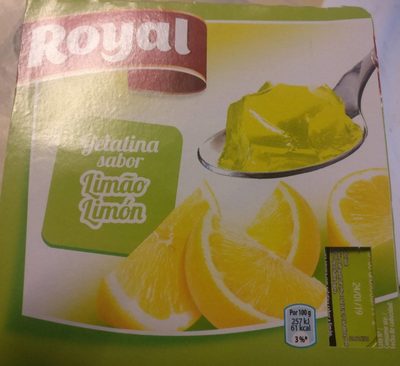 Gelatina sabor limón