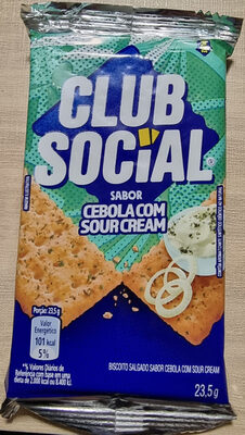 Bolacha Salgada Sabor Cebola com Sour Cream