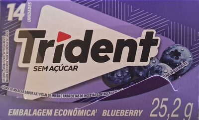 Goma De Mascar Blueberry Zero Açúcar