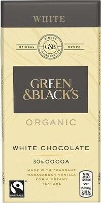 Black's Organic White Chocolate Bar