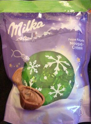 Feine kugeln nougat-creme