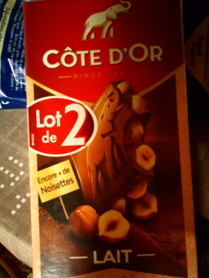 Cote 2x180g bloc lait noisette