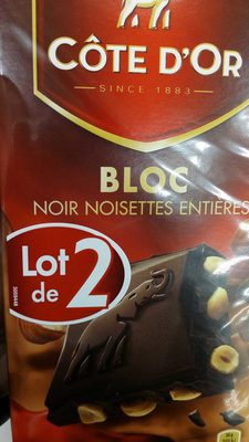 Cote 2x180g bloc noir noisette