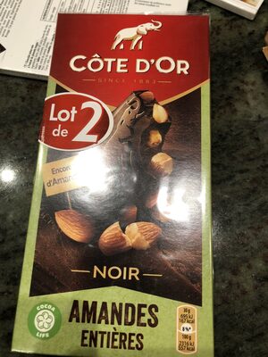Cote 2x180g bloc noir amande