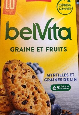 BELVITA Graine et fruits Myrtilles Graines de lin