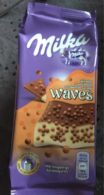 Waves aux billes croustillantes enrobées de caramel