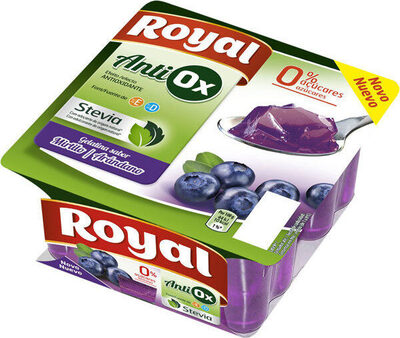 Antiox gelatina sabor a arándanos azúcares añadidos con stevia