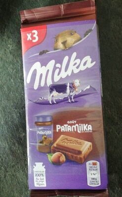 Chocolat au lait du pays Alpin à la pâte de noisettes