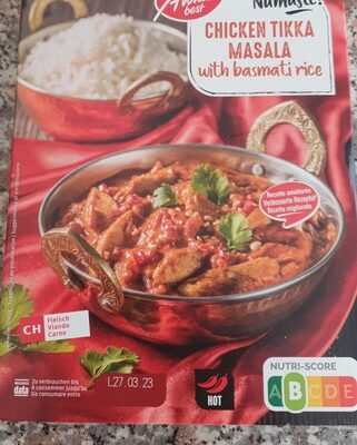 Chicken Tikka Masala with basmati rice