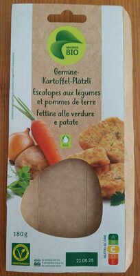 Escalope aux légume et pomme de terre
