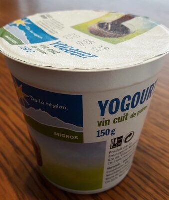 Yogourt vin cuit de poires