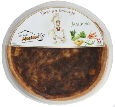 Tarte au fromage jardinière