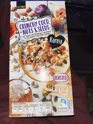 Crunchy Coco Nuts & Seeds aux figues et aux prunes