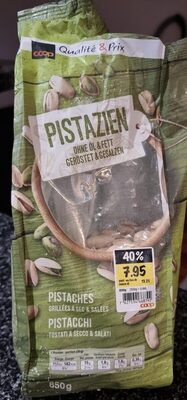 Pistaches grillées à sec et salées