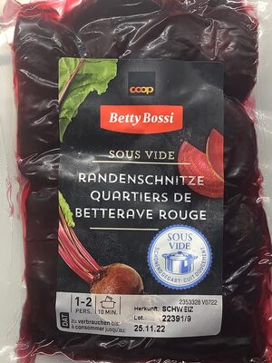 Quartiers de betterave rouge