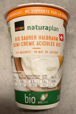 Demi-crème acidulée bio