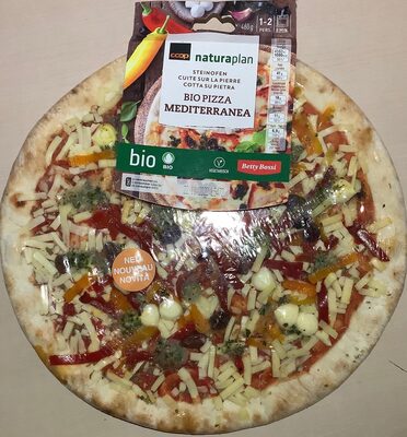 Bio pizza mediterranea