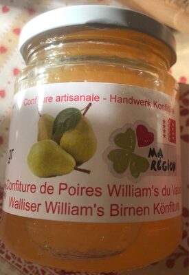Confiture de Poires William's du Valais